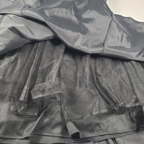 Vintage Cache formal ball gown black Sz 2 Fairygrunge Whimsigoth Morticia Addams - Picture 7 of 13